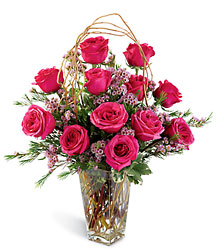 Blazing Beauty Rose Bouquet from Martinsville Florist, flower shop in Martinsville, NJ